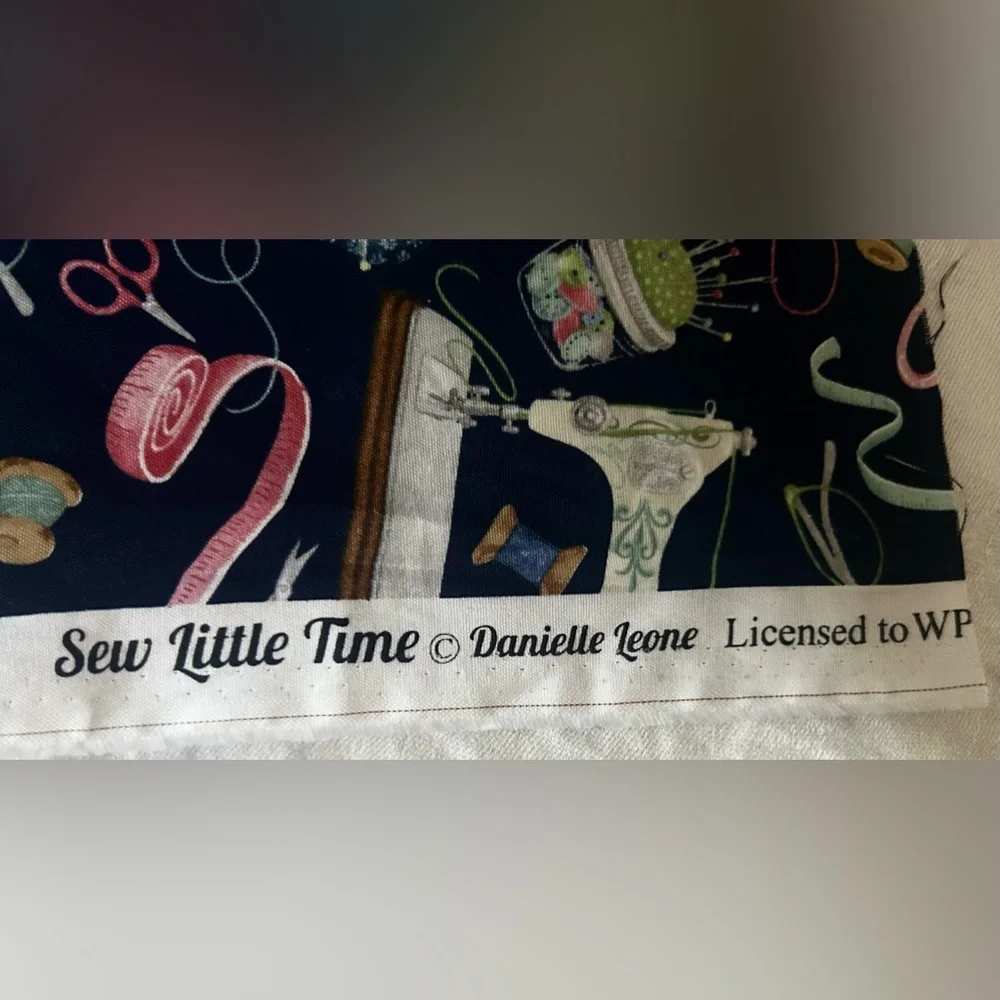 Sew Little Time Sewing Machine Notions Cotton Quilting Wilmington Prints Fabric